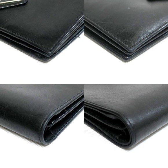 Prada Leather Bifold Wallet Black - Picture 5 of 9